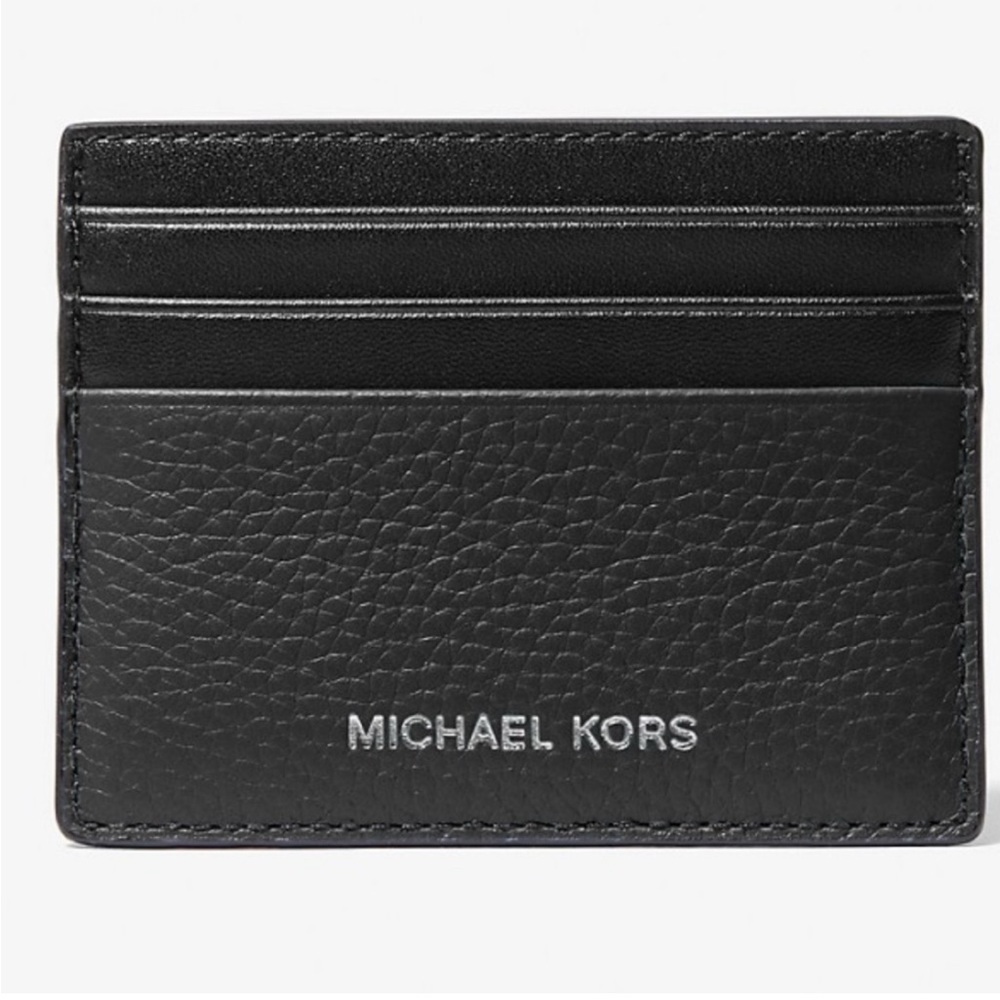 Michael Kors Leather Black Card Holder (NWT)